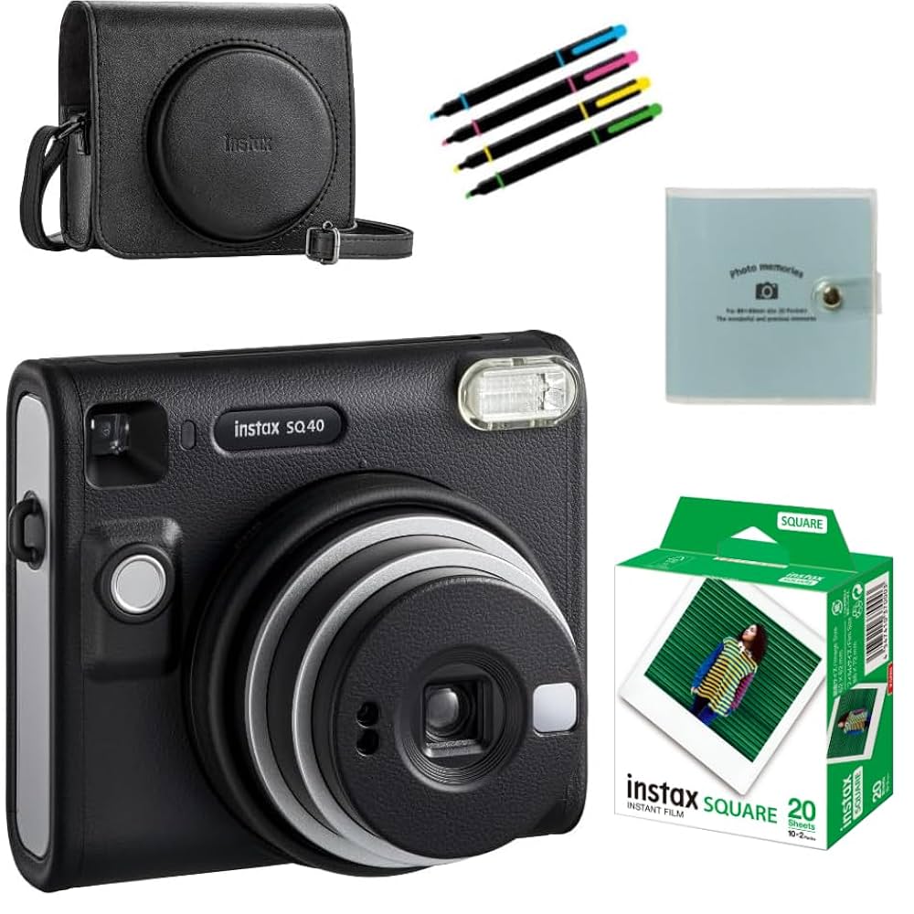 Amazon | チェキ instax SQUARE SQ40 ケース スクエア ホワイト